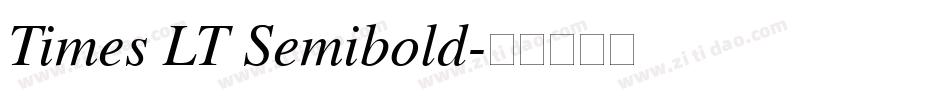 Times LT Semibold字体转换